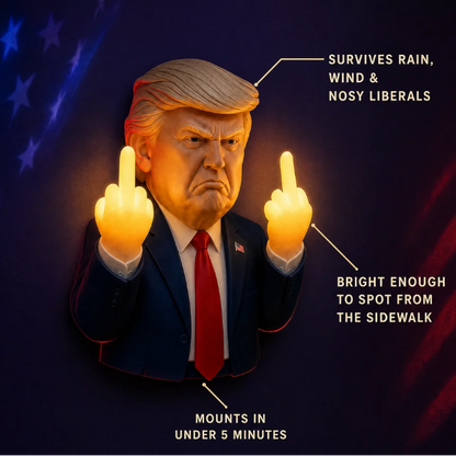 Trump Middle Finger Porch Light