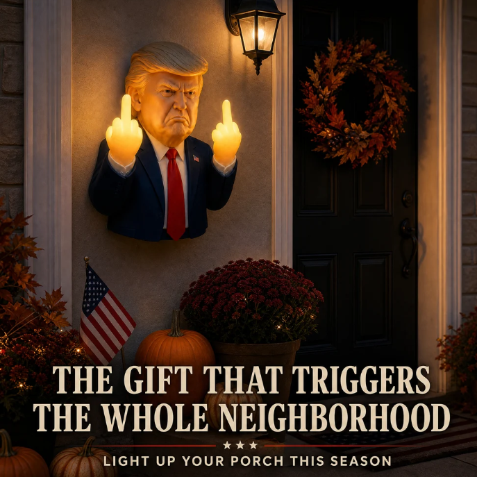 Trump Middle Finger Porch Light