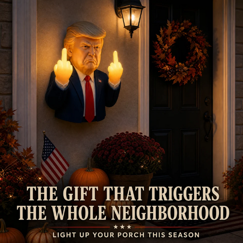 Trump Middle Finger Porch Light