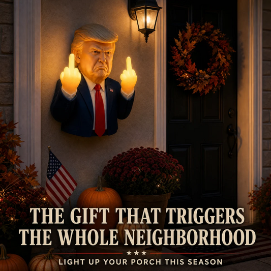 Trump Middle Finger Porch Light